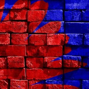 Blue and Red Wall - Image