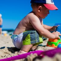 Boy on beach - Image