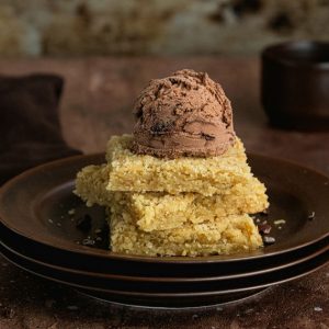 Cake with Ice cream - Image