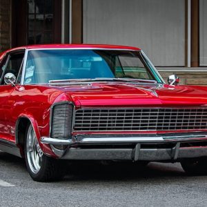 Classic Bright Red Car - Image