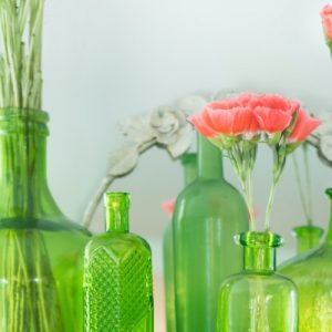 Green Glass Bottles - Image