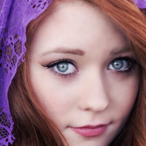 Lacy Veiled Smile - Image