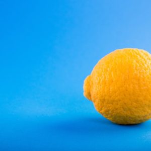 Lemon Yellow on Blue - Image