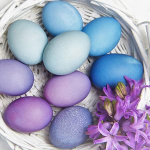 Painted Eggs with Flower - Image