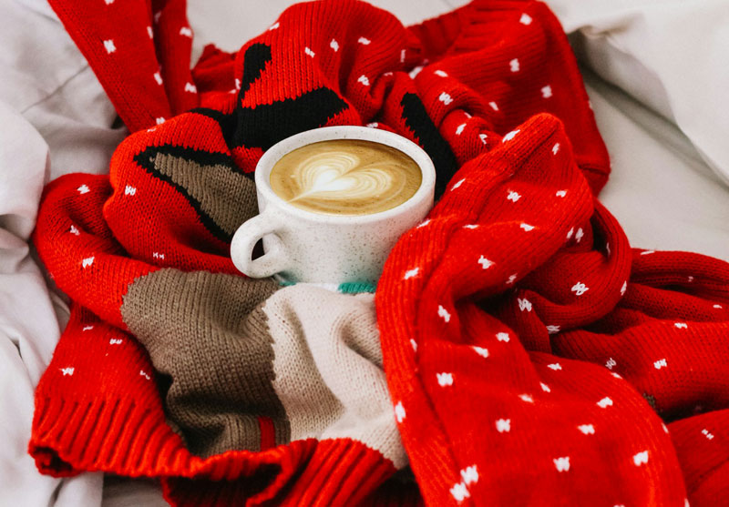 Women Polka Dot Knitted Sweater Image