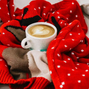 Women Polka Dot Knitted Sweater - Image